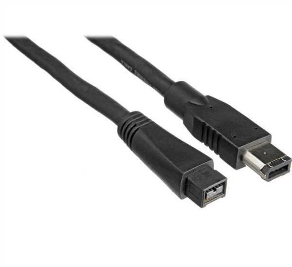 Hosa FIW-96-106 Firewire Cable - 9 PIN (Firewire 800) to 6 PIN (Firewire 400) - 6 ft