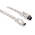 Hosa FIW-96-115 Firewire Cable - 9 PIN (Firewire 800) to 6 PIN (Firewire 400) - 15 ft.