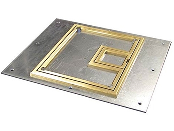 FSR FL-700-BLP-C, Cover With 1/4" Brass Carpet Flange (Lift off door)