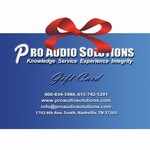 Professional Audio Solutions $1000 Gift Certificate