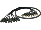 Mogami GOLD 8 TRSXLRF-10, 8-Ch 1/4 TRS to XLRF Snake Cable. 10 Ft.