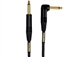 Mogami GOLD INSTRUMENT-01R Cable, 1 Ft, Straight 1/4 TS to Right Angle 1/4 TS