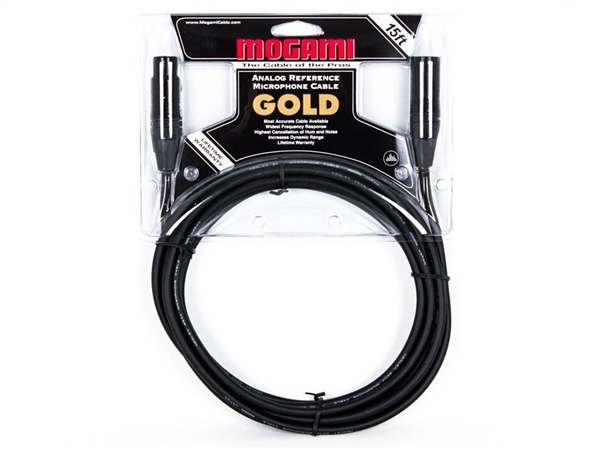 Mogami GOLD STUDIO-06, Microphone Cable, XLRF to XLRM, 6 Ft.