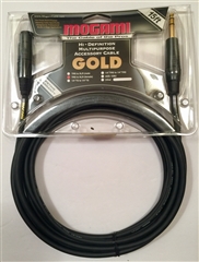 Mogami GOLD-TRSXLRF-15, Patch Cable, 1/4 TRS to XLRF, 15 Ft.