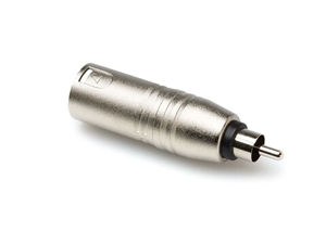 Hosa GXR-135 - RCA Male to XLR Male Adaptor