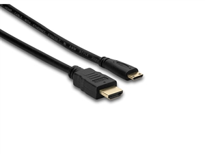 HDMC-403 High Speed HDMI Cable with Ethernet, HDMI to HDMI Mini, 3 ft, Hosa