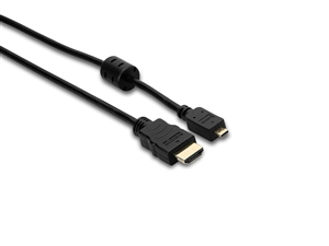 HDMM-406 High Speed HDMI Cable with Ethernet, HDMI to HDMI Micro, 6 ft, Hosa