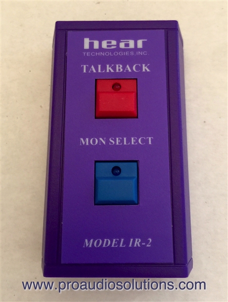 Hear Technologies IR-2 Dual Button Wireless- Remote for Talkback MV600