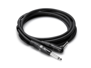 Hosa HGTR-005R Pro Guitar Cable, REAN Straight to Right-angle, 5 ft