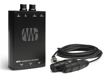 Presonus HP2 Stereo Headphone Amp XLR Inputs, 9V Battery or DC Power Supply, and Belt Clip