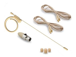 Avlex HS-48BK Black Single Ear Hook Omnidirectional Headworn Microphone