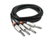 Hosa HSS-005X2,DUAL CABLE 1/4" TRS - SAME 5FT