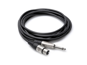 Hosa HXP-010	Pro Unbalanced Interconnect, REAN XLR3F to 1/4 in TS, 10 ft