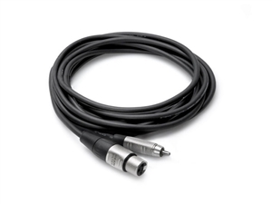 HXR-003 Pro Unbalanced Interconnect, REAN XLR3F to RCA, 3 ft, Hosa