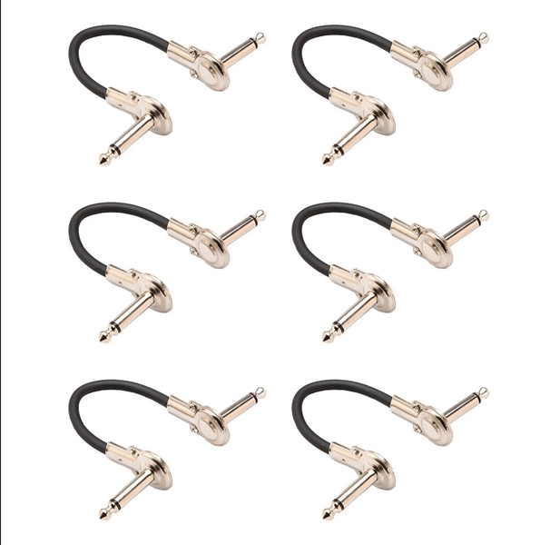 Hosa IRG-600.5 Guitar Patch Cable,  6pc, Right-angle to Same, 6 in