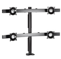 Chief KTC445B, Widescreen Quad Monitor Desk Clamp Mount