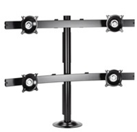 Chief KTG445B, Widescreen Quad Monitor Grommet Mount