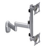 Chief KWD230S, Flat Panel Dual Vertical Monitor Arm Wall Mount