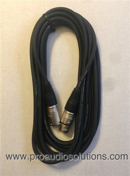 QUANTUM AUDIO LM-50NE   XLRF to XLRM Mic Cable  50 Ft.  Oxygen free cable - Neutrik Connectors