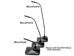 AUDIX MicroPod12 Cardioid 12-inch Gooseneck Microphone with M1250