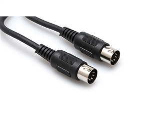 Hosa MID-325BK Midi Cable - 25 ft., Black