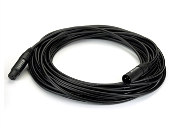 Whirlwind MKQ10 - Microphone Cable, Quad, XLRF to XLRM, 10', Canare L4E6S, black