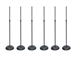On-Stage 6 pack of MS7201B Round Base Microphone Stand
