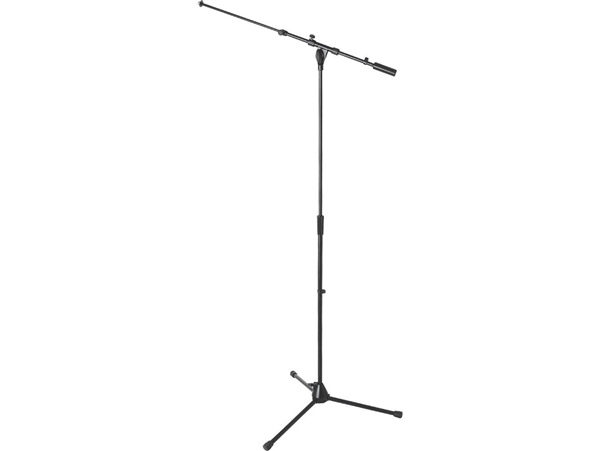 On-Stage MS9701TB+  Tri-Pod Base - Heavy-Duty Tele-Boom Microphone Stand