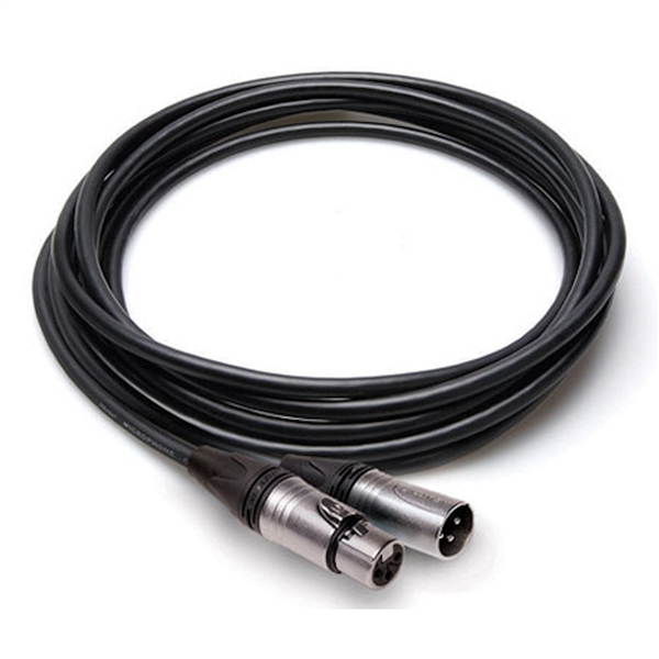 MXX-015 Camcorder Microphone Cable, Neutrik XLR3F to XLR3M, 15 ft, Hosa