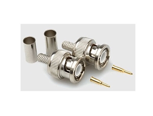 Hosa NBN-258 BNC In-Line Connectors - crimp on  - 2 PCS