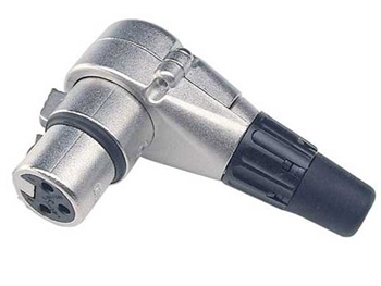 Neutrik NC3FRC XLRF Right Angle Connector - Nickel finish