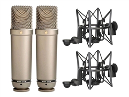 Rode NT1-A Matched Pair, Cardioid Condenser Microphones