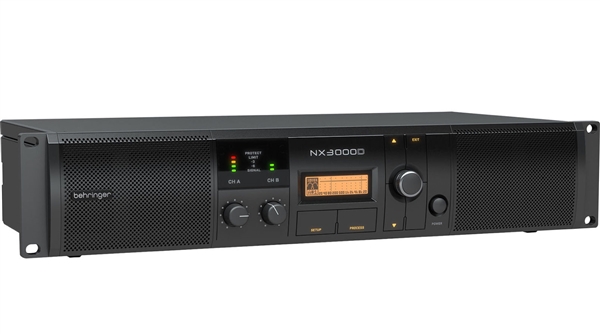 Behringer NX3000D Ultra-Lightweight Class-D Power Amplifier with DSP (440W/Channel at 8 Ohms)