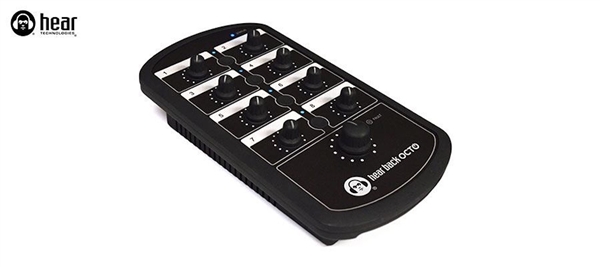 Hear Technologies Hear Back OCTOHBM  Mixer 8-Channel Personal Monitor Mixer for Hear Back OCTO Hub