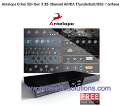 Antelope Orion 32+ Gen 3 32-Channel AD/DA Thunderbolt/USB Audio Interface