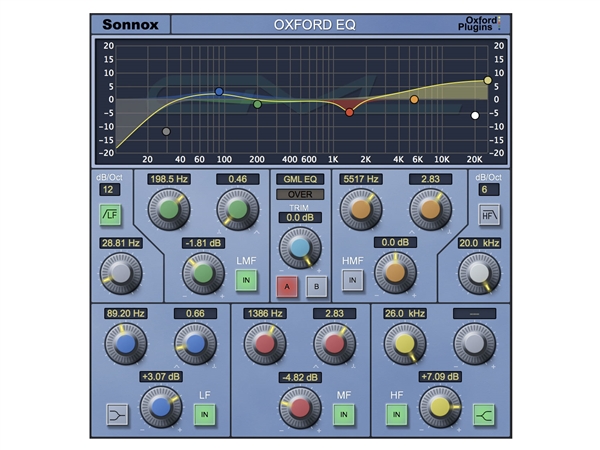 Sonnox Oxford EQ Plug-in HD-HDX with GML Option (Download Version)