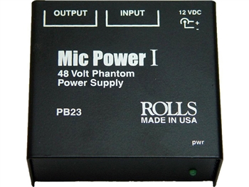 Rolls PB23 Mic Power I Phantom Power Adaptor