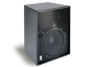 Bag End PTA5000-I - Powered Black Painted 15" 2-Way Installation Enclosure w/ Fly Points
