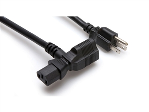 Hosa PWD-401 Multi-Head IEC Power Cable. 14 AWG. 1 ft.