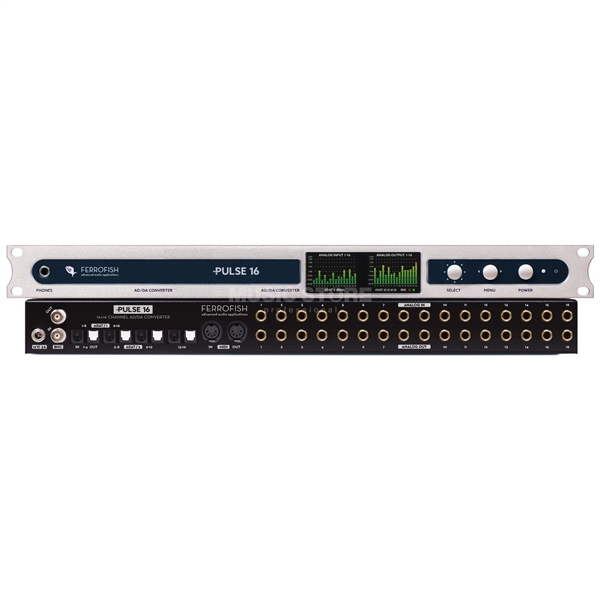 Ferrofish Pulse16 Rackmount 16-Channel A/D-D/A ADAT Converter