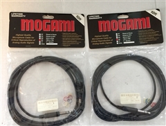 Mogami SS-10 Pure-Patch Pair TRS 1/4" Male to TRS 1/4" Male Quad Patch Cable (10')