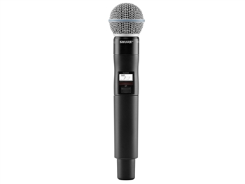 Shure QLXD2/B58 G50 Band (470.125 - 533.925 MHz) Handheld Transmitter with Beta58A Microphone