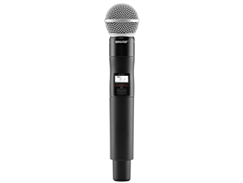 Shure QLXD2/SM58 H50 Band (534.000 - 597.925 MHz) Handheld Transmitter with SM58 Microphone