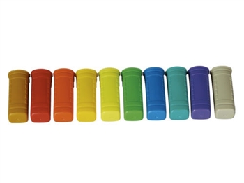 MIPRO RH-77M, Set of 10 multi-color identification end caps for ACT-707HM handheld microphones