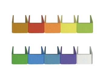 MIPRO RH-87, Set of 10 multi-colored identification end caps for ACT-71Ha and ACT-80H handheld microphones