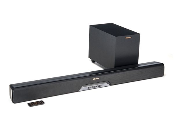 Klipsch RSB-6 Black 2-way Bi-amplified Sound Bar and subwoofer bundle