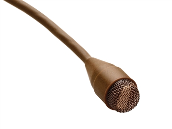 DPA SC4060-CA10K, d:screet Omni Miniature Microphone, High Sens, w/clip, windscreen w/ adaptor TA4F, Brown