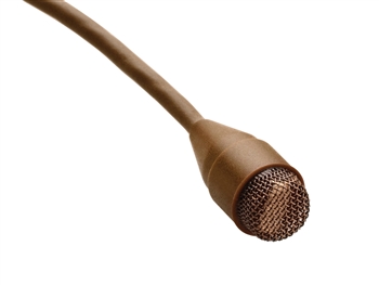 DPA SC4061-CMK, d:screet Omni Miniature Microphone, STD Sens, w/clip, windscreen Microdot, Brown