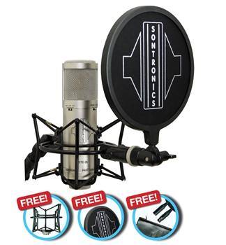 Sontronics STC-3X Pack Silver - Switchable Cardioid/Omni/Figure8 Condenser Microphone