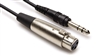 STX-120F Balanced Interconnect, XLR3F to 1/4 in TRS, 20 ft, Hosa